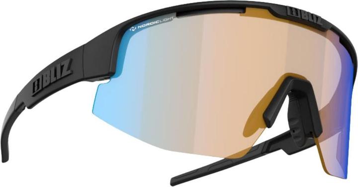 Actual product image Bliz Matrix Small Nano Optics Nordic Light (Matt Black, Coral w blue multi)