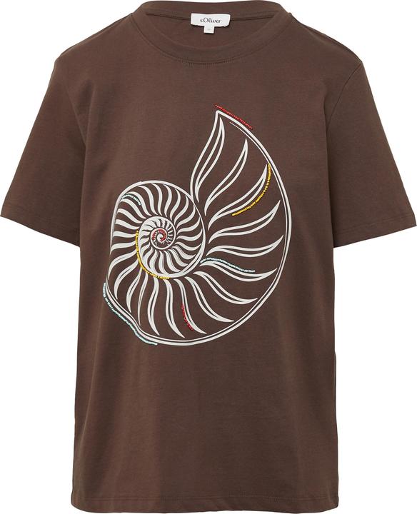 Actual product image S.Oliver T-Shirt Jersey-T-Shirt mit Frontprint und Schmuckperlen (36)