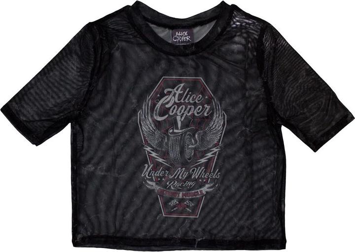Actual product image Alice Cooper Under My Wheels Netzgewebe Crop Top (Girlie) (XL)