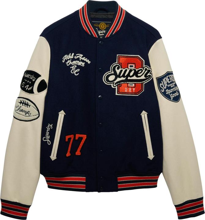 Actual product image Superdry College Patched Varsity Jacket (XL)