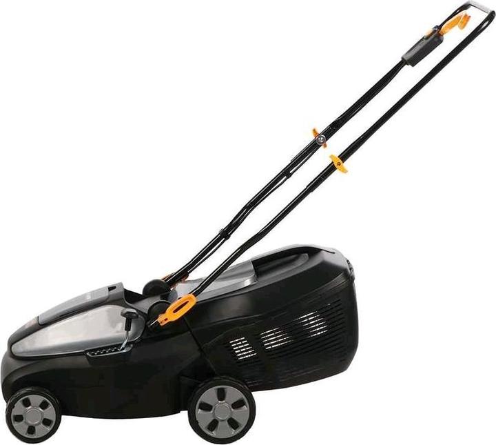 Actual product image Alpina Garden Lightweight yet powerful cordless lawn mower equipped with two 20 V lithium-ion batteries. (Rechargeable battery operated)