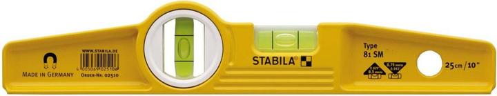 Actual product image Stabila Spirit level Type 81 SM Torpedo Rare earth magnetic system (25 cm)