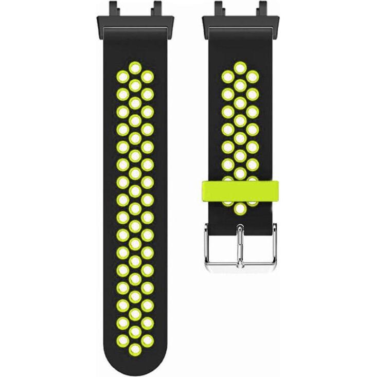 Strap-it Sportarmband (Silikon), Uhrenarmband, Schwarz, Grün