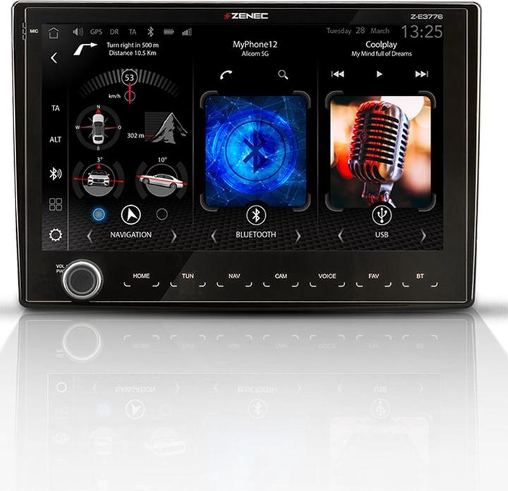 Produktbild Zenec Z-E3776 - Autoradio - Pasklare autoradio voor Fiat Ducato - Citron Jumper - Peugeot Boxer - Apple Ca