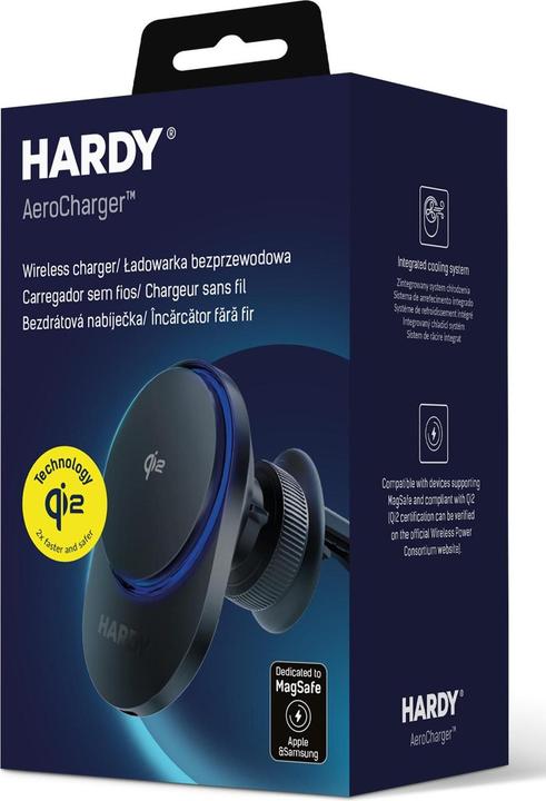 Actual product image 3MK Ładowarka indukcyjna Hardy AeroCharger 15W MPP Qi2 czarny (15 W)
