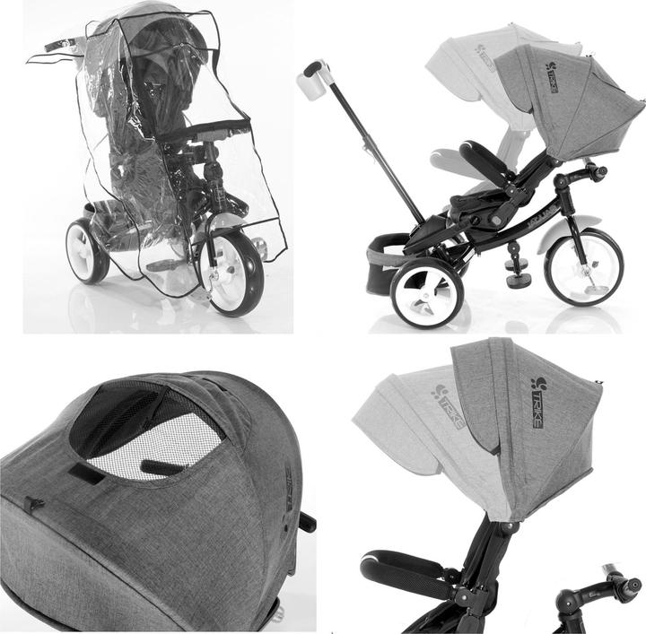 Actual product image Lorelli Tricycle Jaguar 4 in 1 folding roof