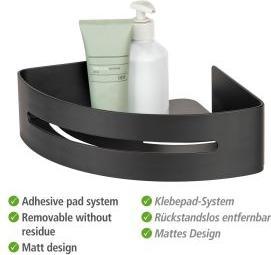 Produktbild Wenko Turbo-Loc Eckablage Bivio (23 x 30.50 x 8 cm)