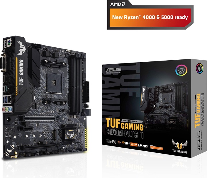 Image du produit ASUS TUF B450M-Plus II Gaming (AM4, AMD B450, mATX)
