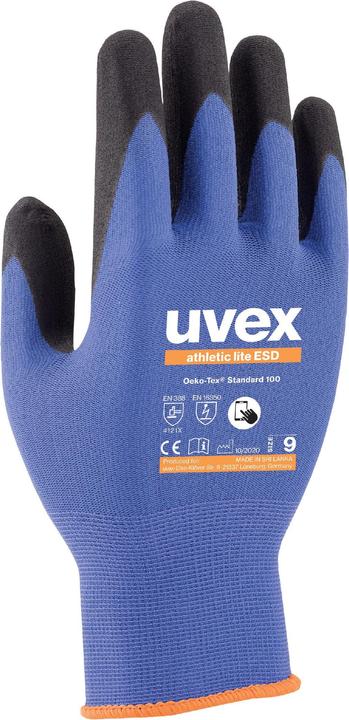 Uvex Safety 60035. Type handkleding: Fabriekshandschoenen, Hoofdkleur product: Antraciet, Blauw, Doelgroep: