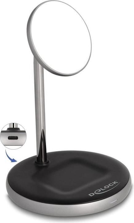 Actual product image Delock Wireless Charger 2 in 1 with 5 W / 7.5 W / 10 W / 15 W (15 W)