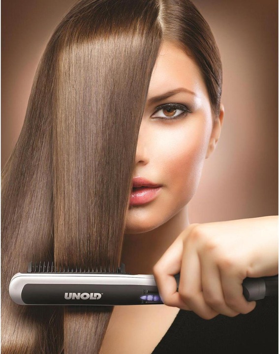 Produktbild Unold Haarbürste 87450 Schwarz, Weis (Glätteisen)