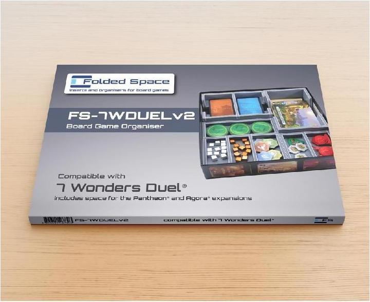 Actual product image Folded Space FS-7WDUELV2 - Insert: 7 Wonders Duel and the expansions Pantheon and Agora