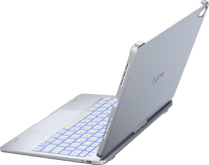 Actual product image Typecase Case Flexbook Touch with keyboard for iPad Air 11" 2024/2025 silver (Eng. Int., Apple iPad Air 11 2024)