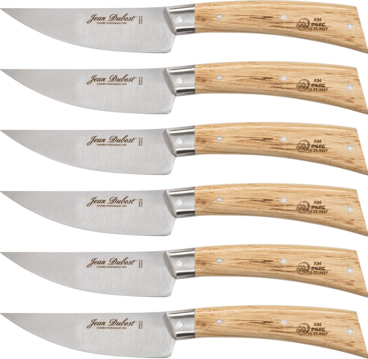 Actual product image Laguiole Jean Dubost Steak knife set 6 pcs BISTRONOMY (6 Piece, Cutlery set)