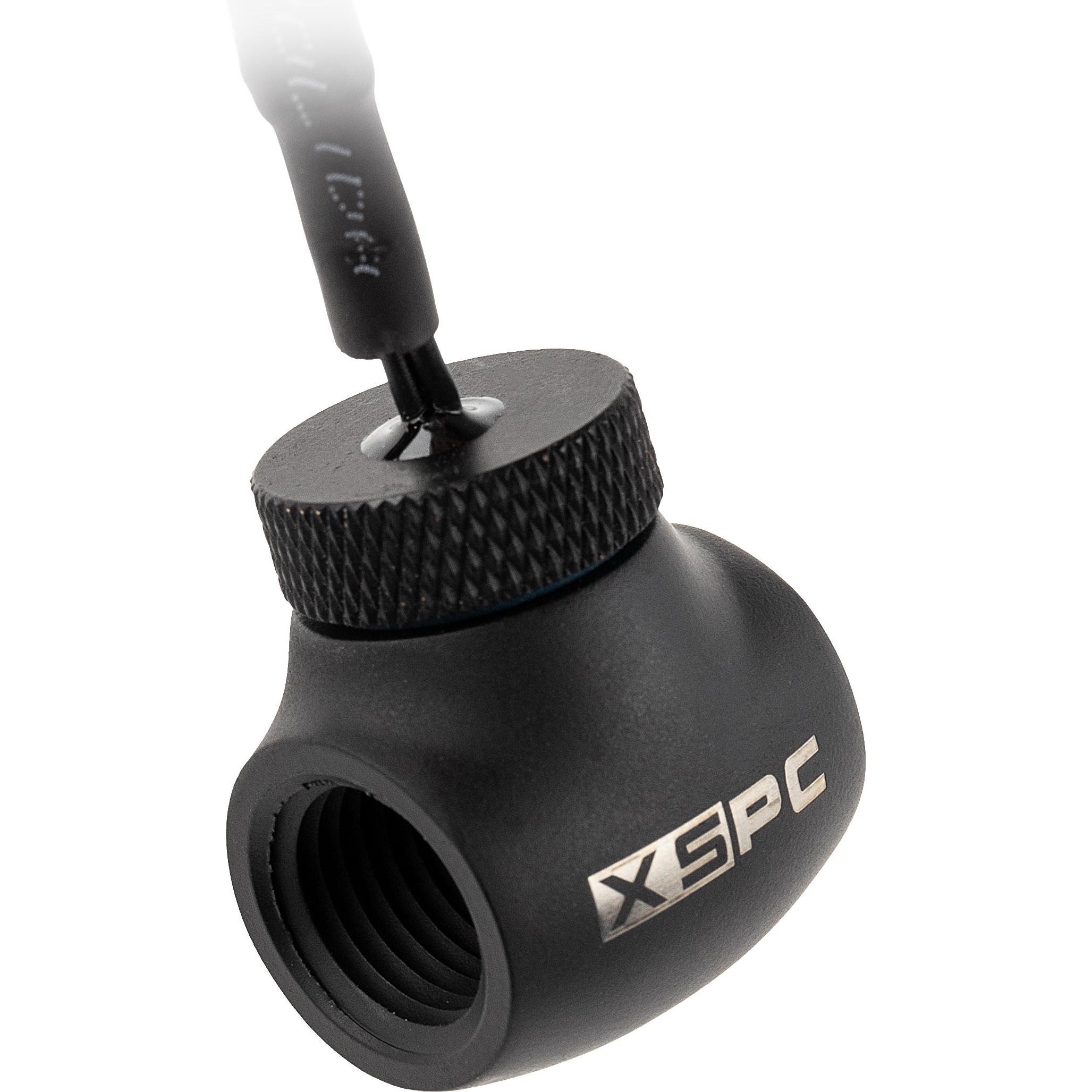 XSPC G1/4" Inline 10k Sensor - mattes schwarz, Wasserkühlung Überwachung, Schwarz
