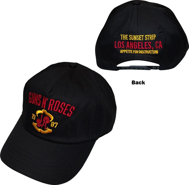 Produktbild Guns N Roses Sunset Strip '87 Baseball Cap (One Size)