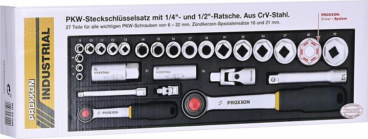 Actual product image Proxxon Socket wrench set (1/2")