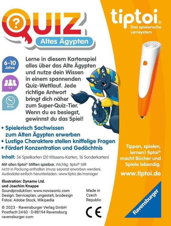 Produktbild tiptoi Quiz Altes Ägypten (Deutsch)