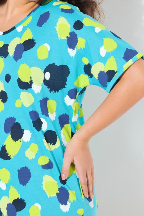 Actual product image Ulla Popken Polka Dot Short Sleeve Tee (46, 48)