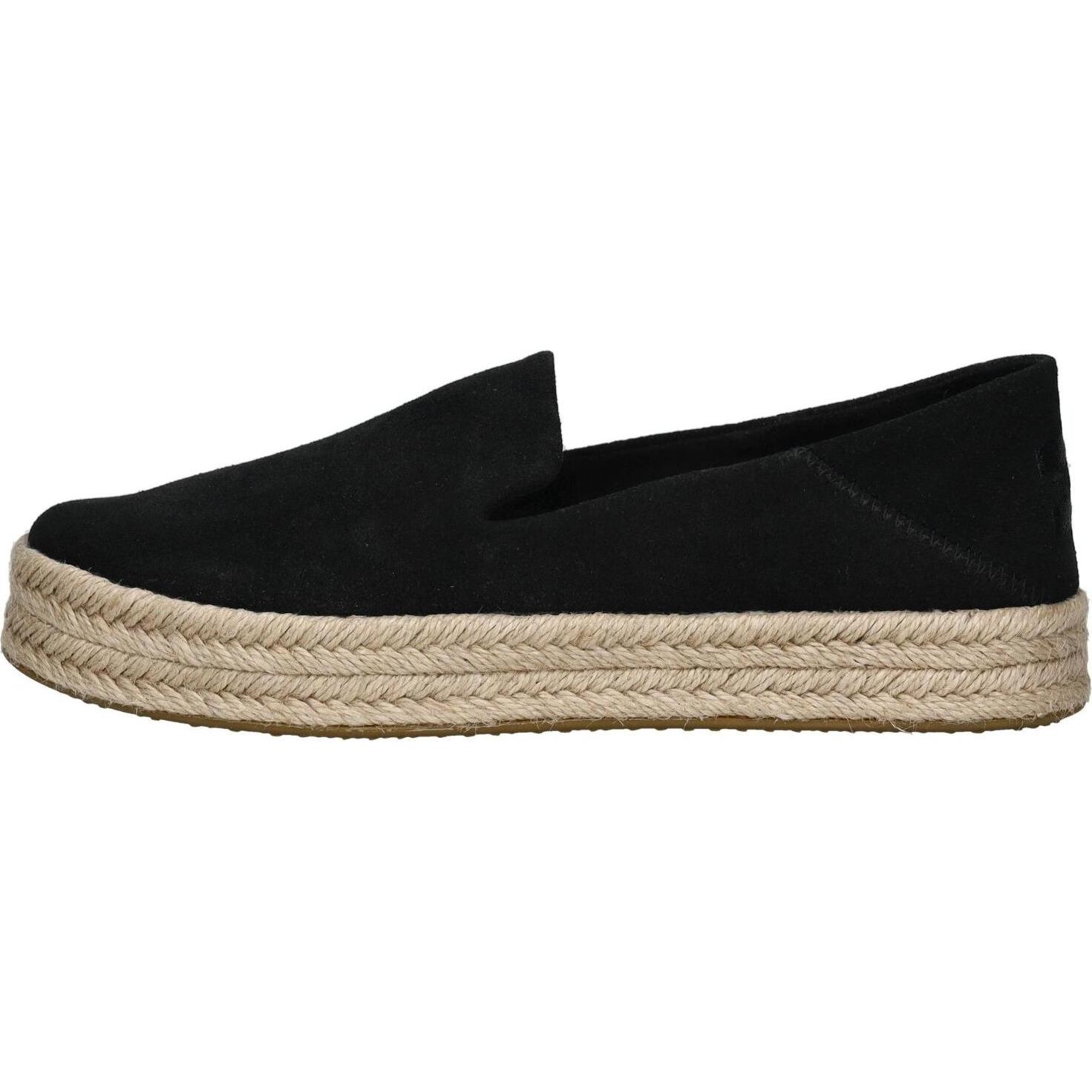 Thumbnail - Toms, Damen, Espadrilles, W's Carolina Suede, Schwarz, (37.5)