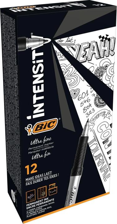 Produktbild Bic Marking Ultra Fine 0.8mm 8290801 schwarz 12 Stück (12x)