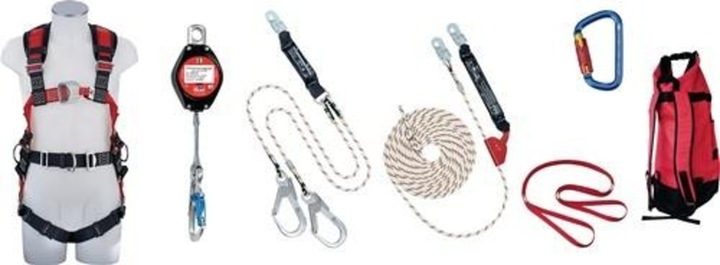 Actual product image MAS Fall protection set construction 6-pcs. (Safety harness)