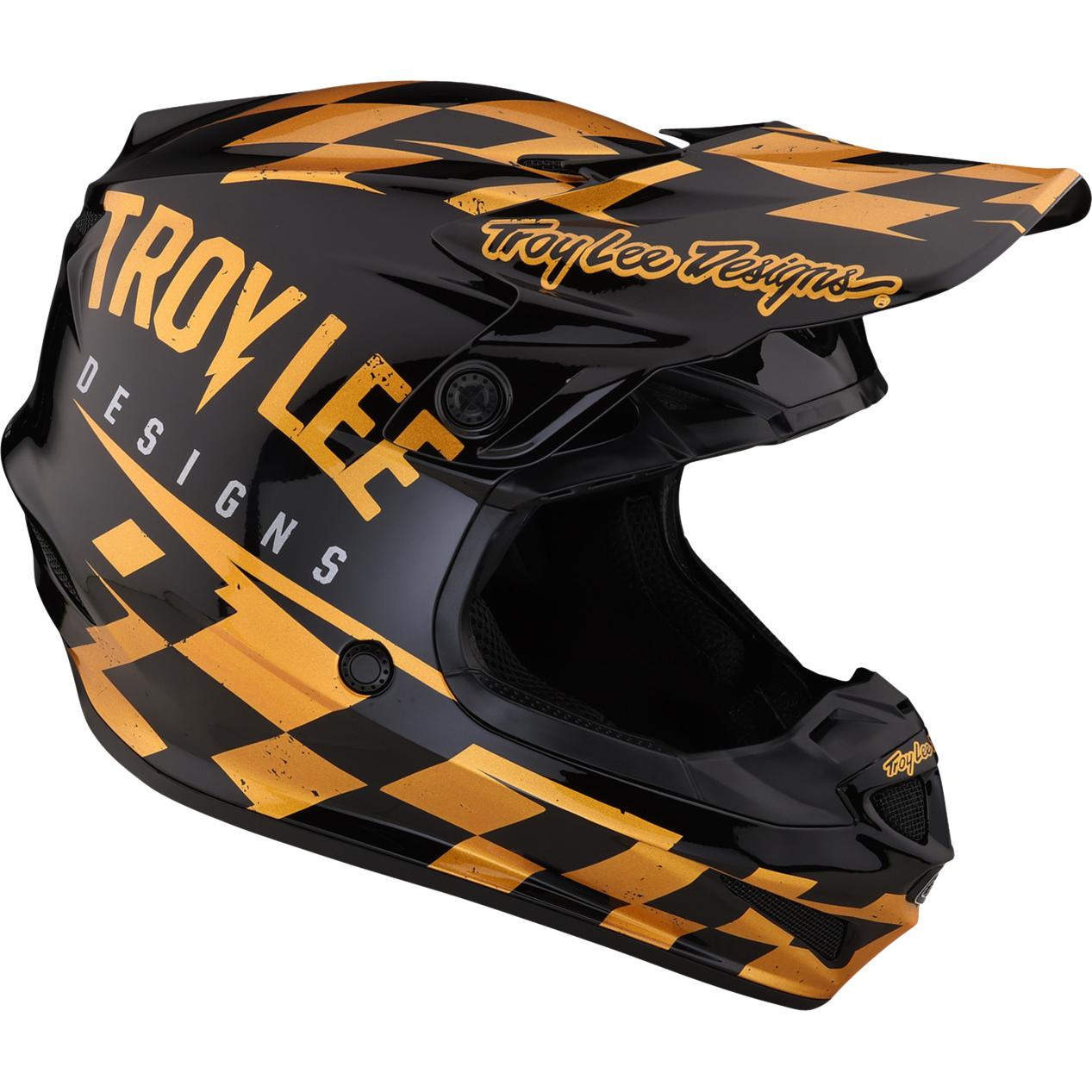 Troy Lee Designs, Motorradhelm, SE4 Polyacrylite Helmet Mips - Race Shop (61 cm, XL)