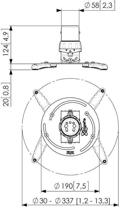 Actual product image Vogels PPC 1500 (Ceiling)