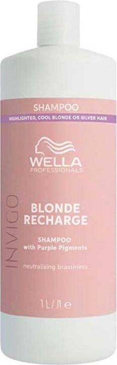 Actual product image Wella Invigo Blonde Recharge (Liquid shampoo, 300 ml)