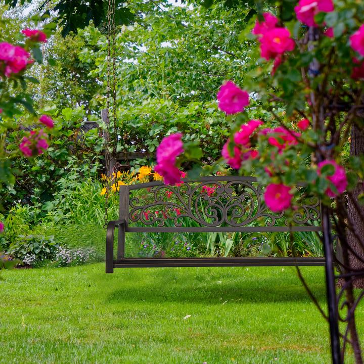 Actual product image Relaxdays Suspension bench