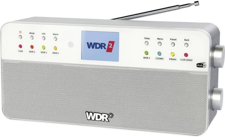 Dual WDR Küchenradio DAB+, UKW Bluetooth®, AUX Weiss (DAB+, KW, Bluetooth)
