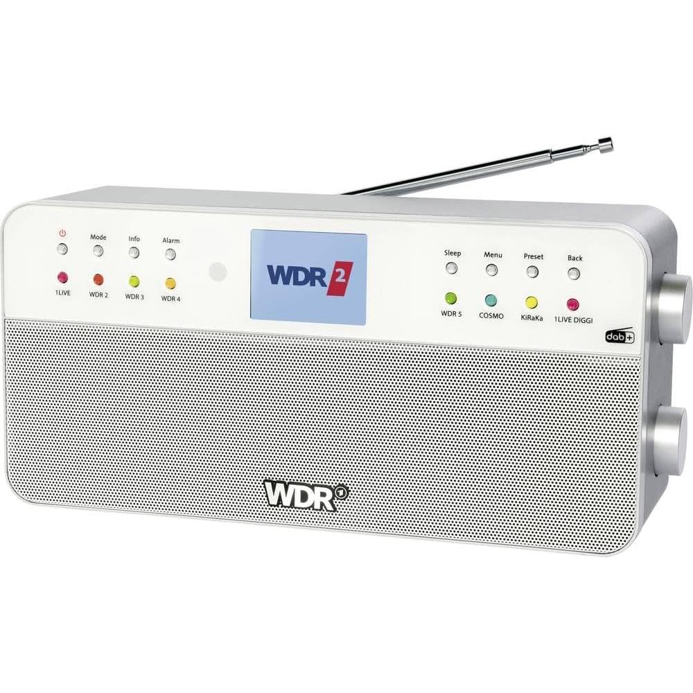 Dual WDR Radio da cucina DAB+, FM Bluetooth, AUX Bianco (DAB, KW, Bluetooth), Radio, Bianco