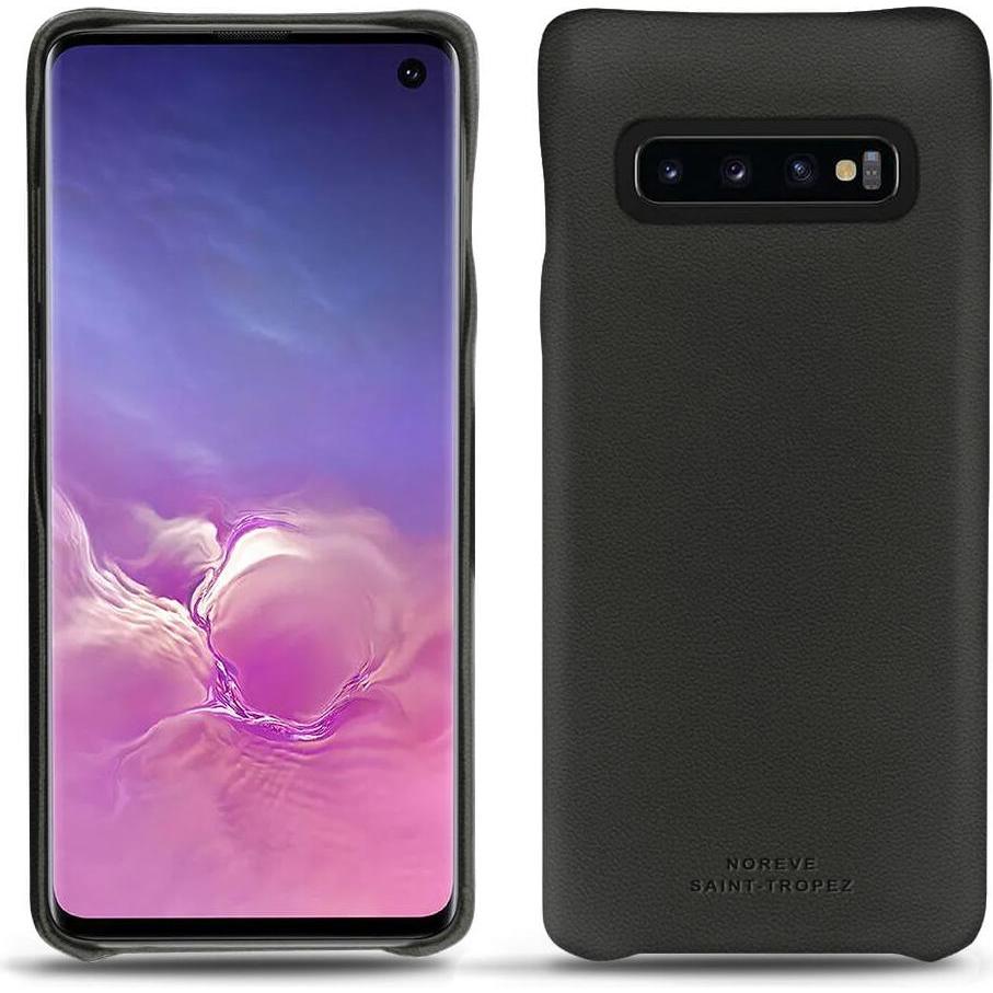 Noreve Lederschutzhülle (Samsung Galaxy S10), Smartphone Hülle, Schwarz