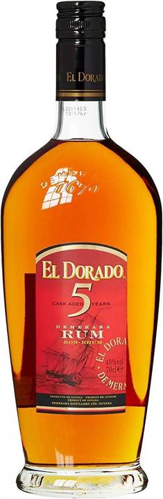 Produktbild El Dorado 5 Years Old Rum mit Etui und Glas (1 x 40 cl)