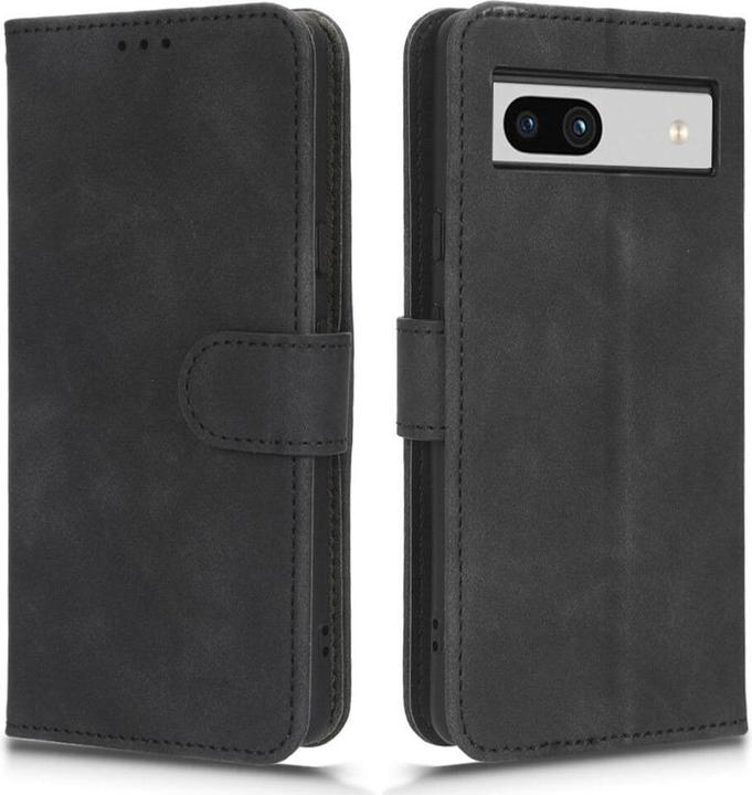 Produktbild Cover-Discount Google Pixel 7a - Leder Etui Hülle schwarz (Google Pixel 7a)
