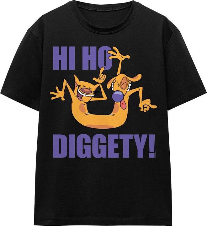 Actual product image CatDog Unisex Adult Hi Ho Diggety T-Shirt (L)