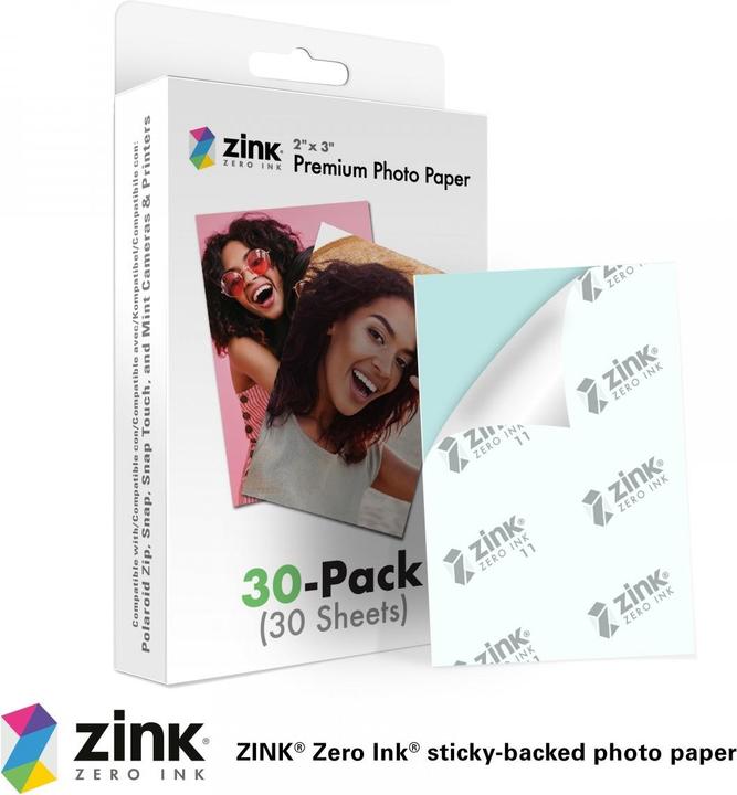 Immagine prodotto Zink Premium (30) (Verde menta, Zip, Tocco a scatto, schiocco, M230)