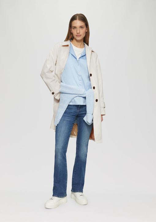 Image du produit S.Oliver Outdoor-Mantel Carcoat mit Rückenschlitz und Riegeldetail am Ärmel