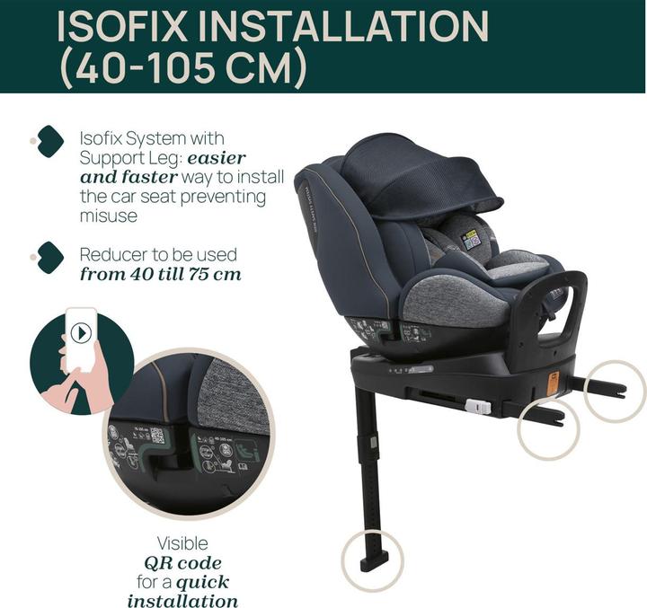 Immagine prodotto Chicco SEAT3FIT I-SIZE AIR 40 - 125 CM (Reboarder, ECE R129/i-Size Standard)