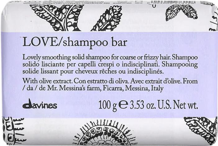 Actual product image Davines Essential Haircare - LOVE Smooth Shampoo Bar (Solid shampoo, 100 g)
