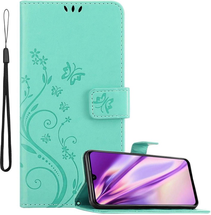 Actual product image Cadorabo Case Flower Book (Huawei Enjoy 9S)