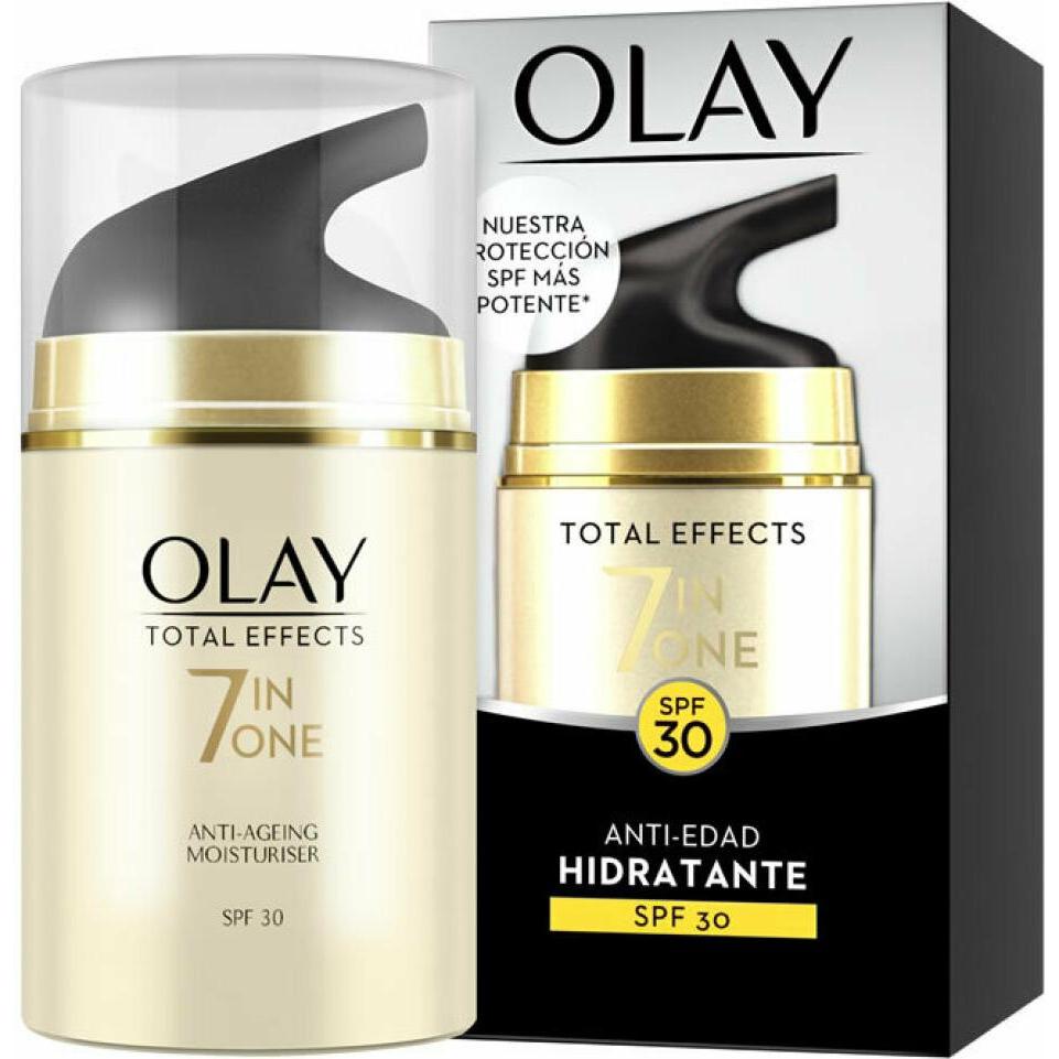 Olay , Gesichtscreme, Total Effects Anti-Edad Hidratante Spf30 50 Ml (50 Ml, Tagescreme, Spf 30)