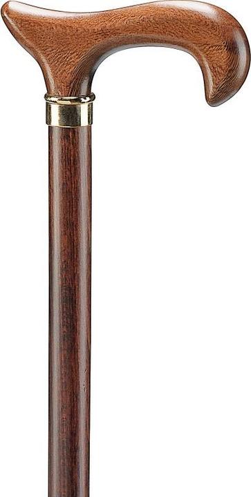 Actual product image Ossenberg Wooden stick brown with derby handle (1 pc)