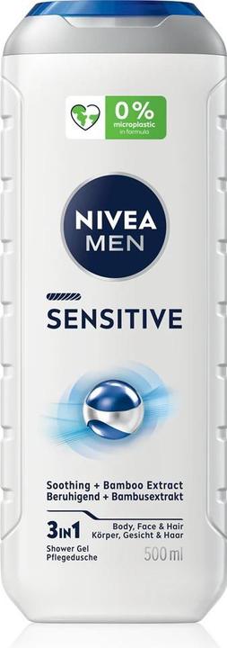 Actual product image NIVEA Men, Sensitive, Shower Gel, 500 ml (500 ml)