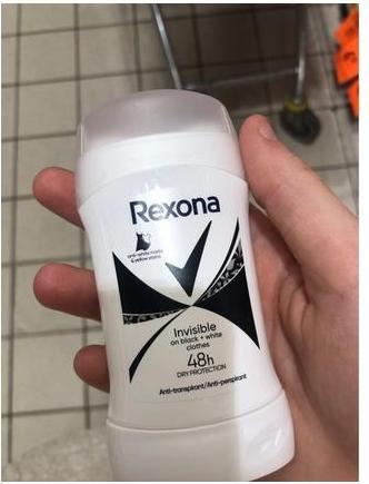Actual product image Rexona Stick Women 50ml Invisible Black And White Deodorant (Stick, 50 ml)