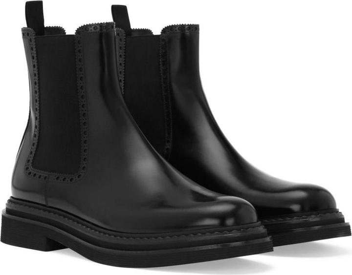 Image du produit Dolce & Gabbana black leather ankle boot (40)