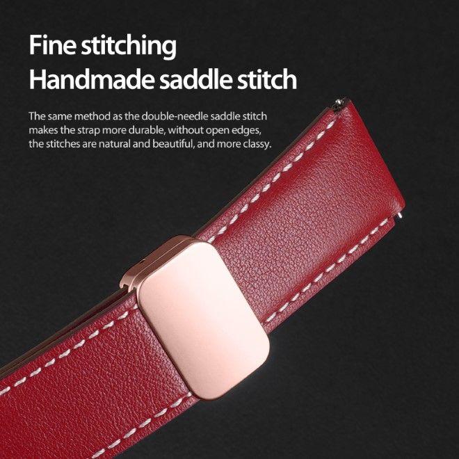 Immagine prodotto Dux Ducis Cinturino in vera pelle della serie YA (20 mm, Vera pelle, Galaxy Watch6, Ingranaggio S2 Classic, Galaxy Watch3 (41mm), Larghezza dello spigot 20 mm)