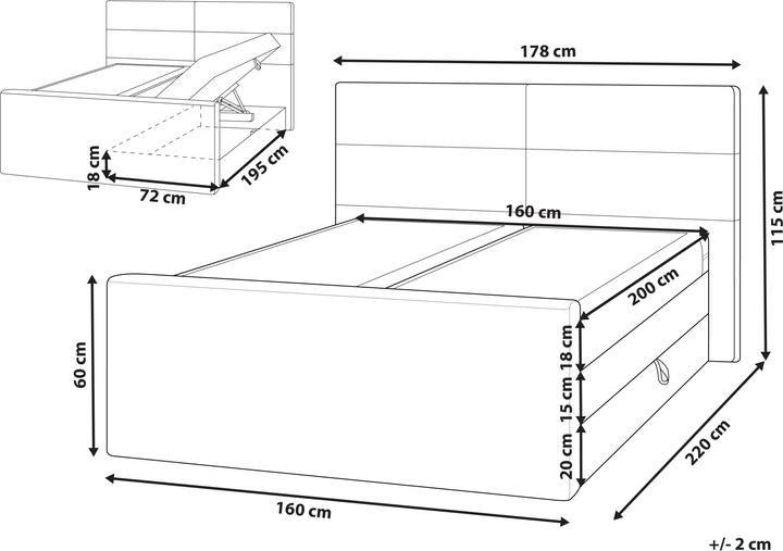 Immagine prodotto Beliani Aristocrat (160 x 200 cm)