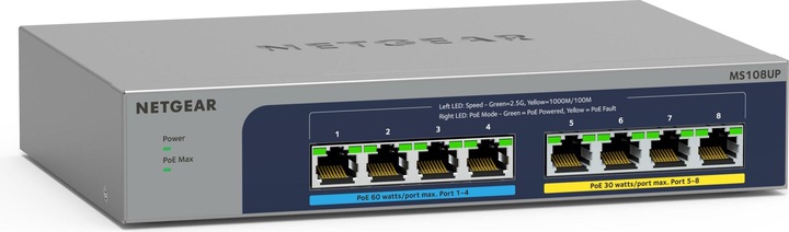 Actual product image Netgear MS108UP Ultra60 (8 Ports)
