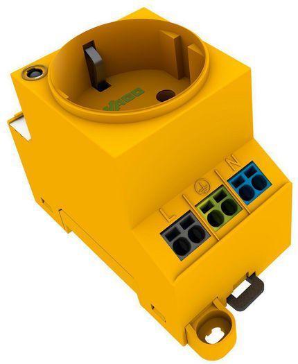 Image du produit Wago Prise de courant pour armoire électrique 709-582 jaune de sécurité